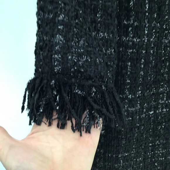 Vertigo Paris Women’s Tweed Boucle Fringe Wool Blend Jacket Coat Size Small - Picture 6 of 10